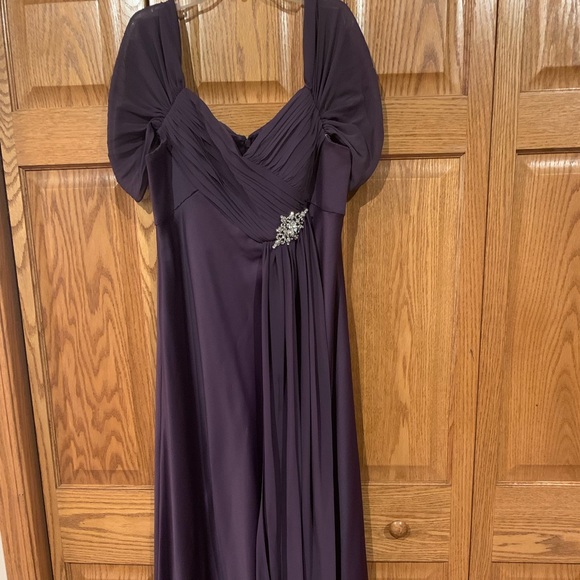 Short sleeve purple dress - Picture 1 of 7